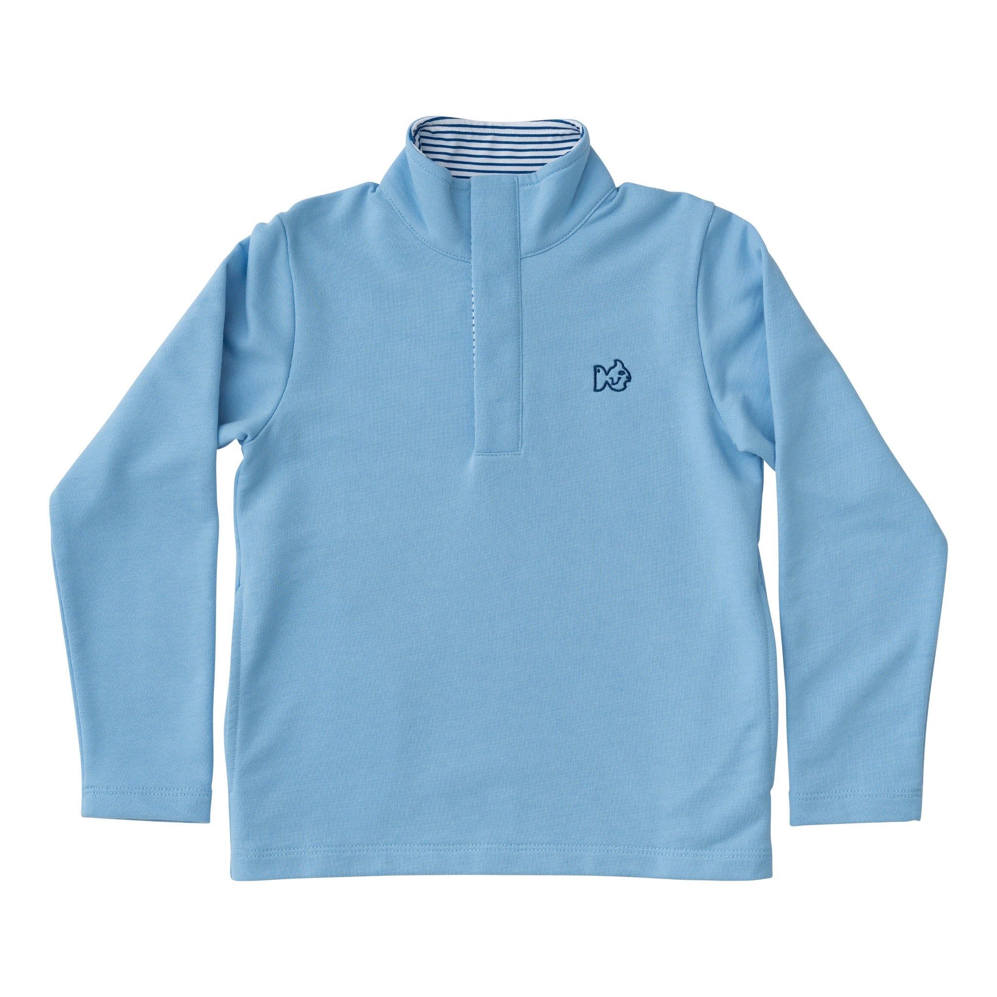 Sporty Snap Pullover in Placid Blue | PRODOH