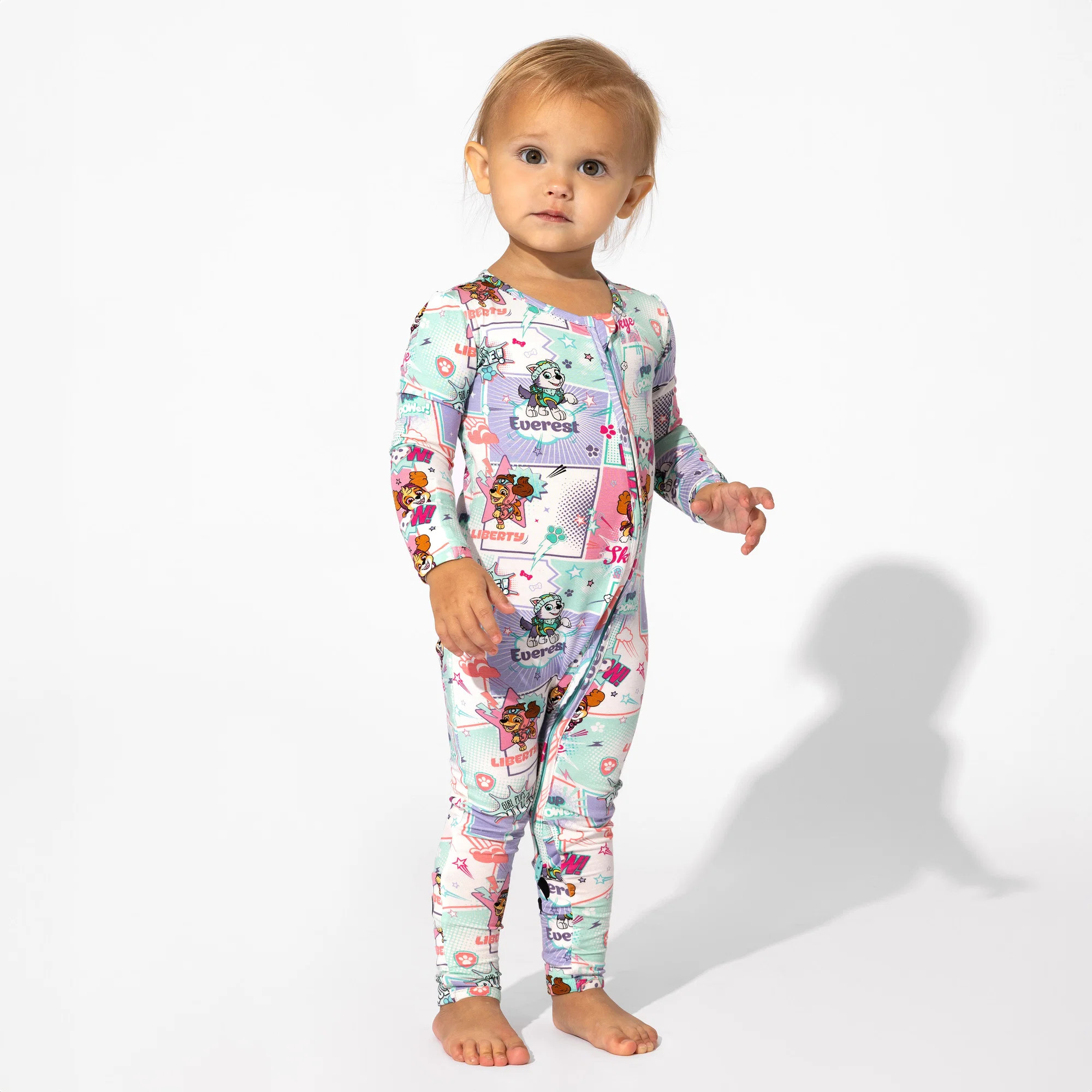 PAW Patrol: Comic Girl Pups Bamboo Convertible Footie | Bellabu Bear