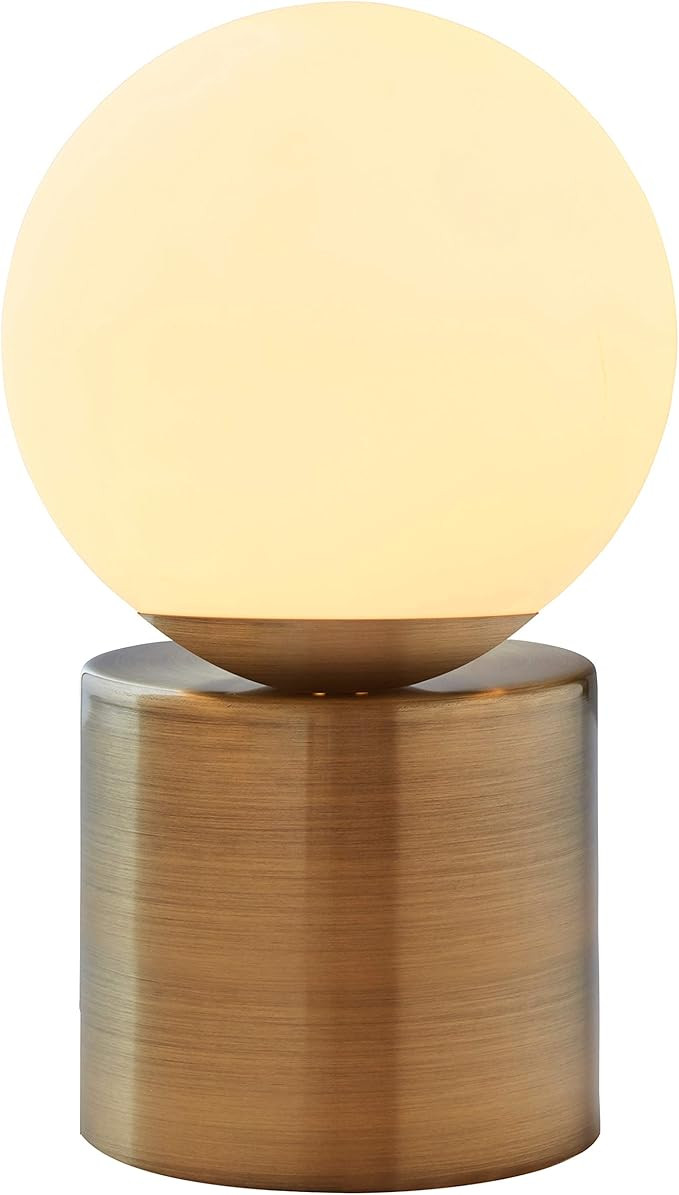 Amazon Brand – Rivet Modern Glass Globe Living Room Table Desk Lamp With LED Light Bulb - 7 x 1... | Amazon (US)