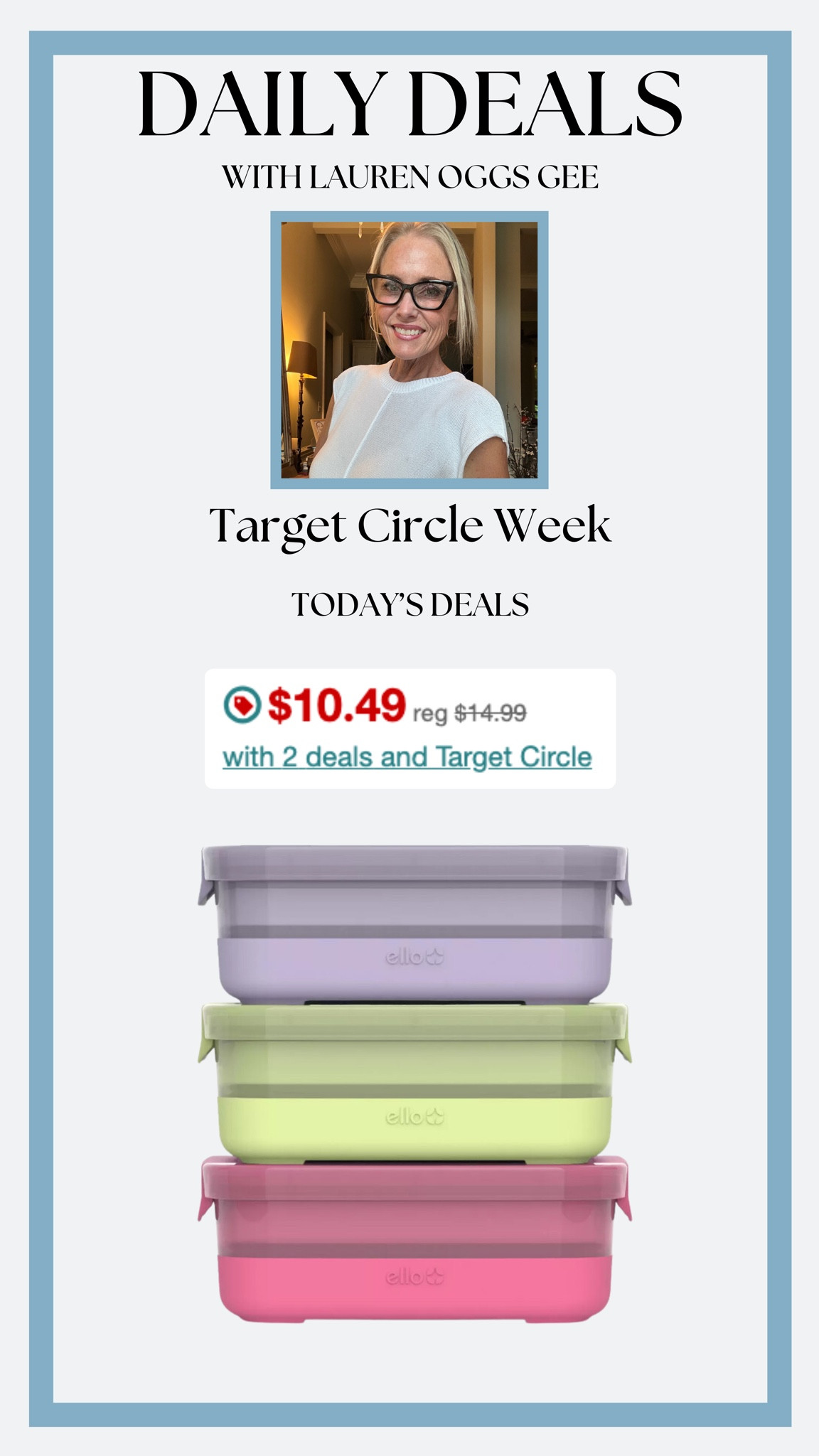 Target Circle Week is here!!!

If you love meal prepping or are constantly needing smaller food containers for your lunches, then you need to check out these from Ello at Target. 

If listed other color, size, and product options in the product list as well! All on sale during the Target Circle Week  

#LTKSummerSales #LTKSaleAlert #LTKHome