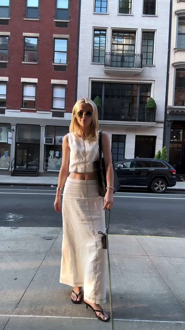 Golden hour at 75 degrees, a fresh blowout, and a new @fewmoda set 🤌🏼 

 #LTKStyleTip