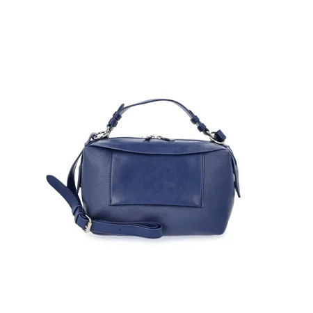 Free Assembly Women's Faux Leather Crossbody Handbag, Denim Blue | Walmart (US)