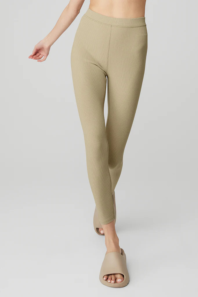 Ribbed High-Waist 7/8 Blissful Legging | Alo Yoga (US)