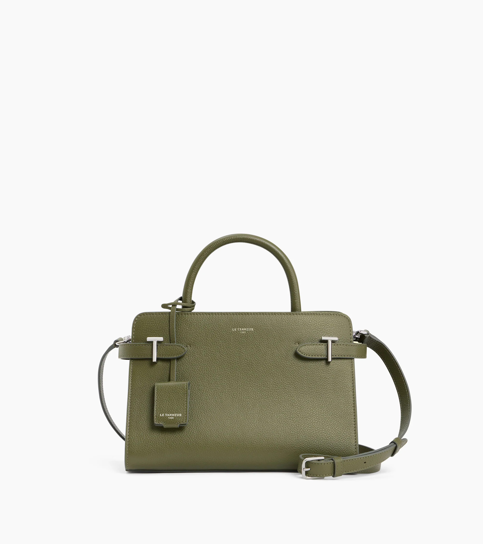 Emilie medium-sized handbag in grained leather | Le Tanneur
