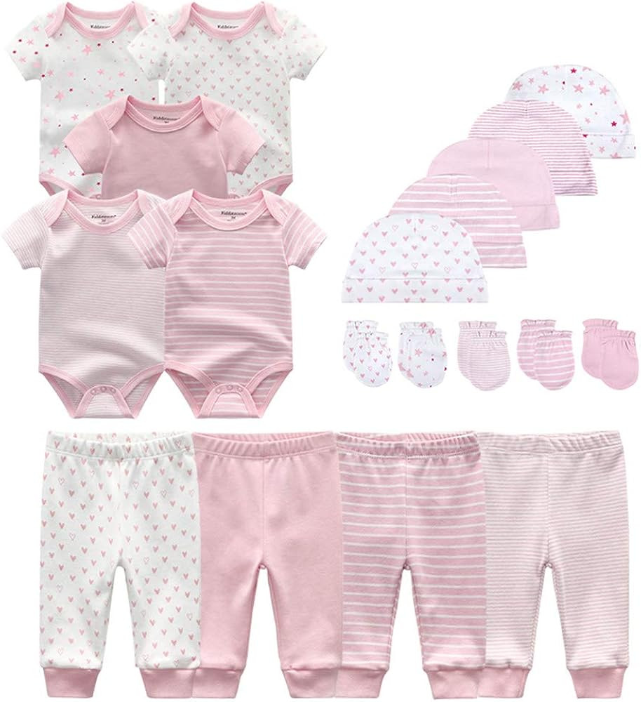 Pink Stripe & Little Stars & Print Set | Amazon (US)
