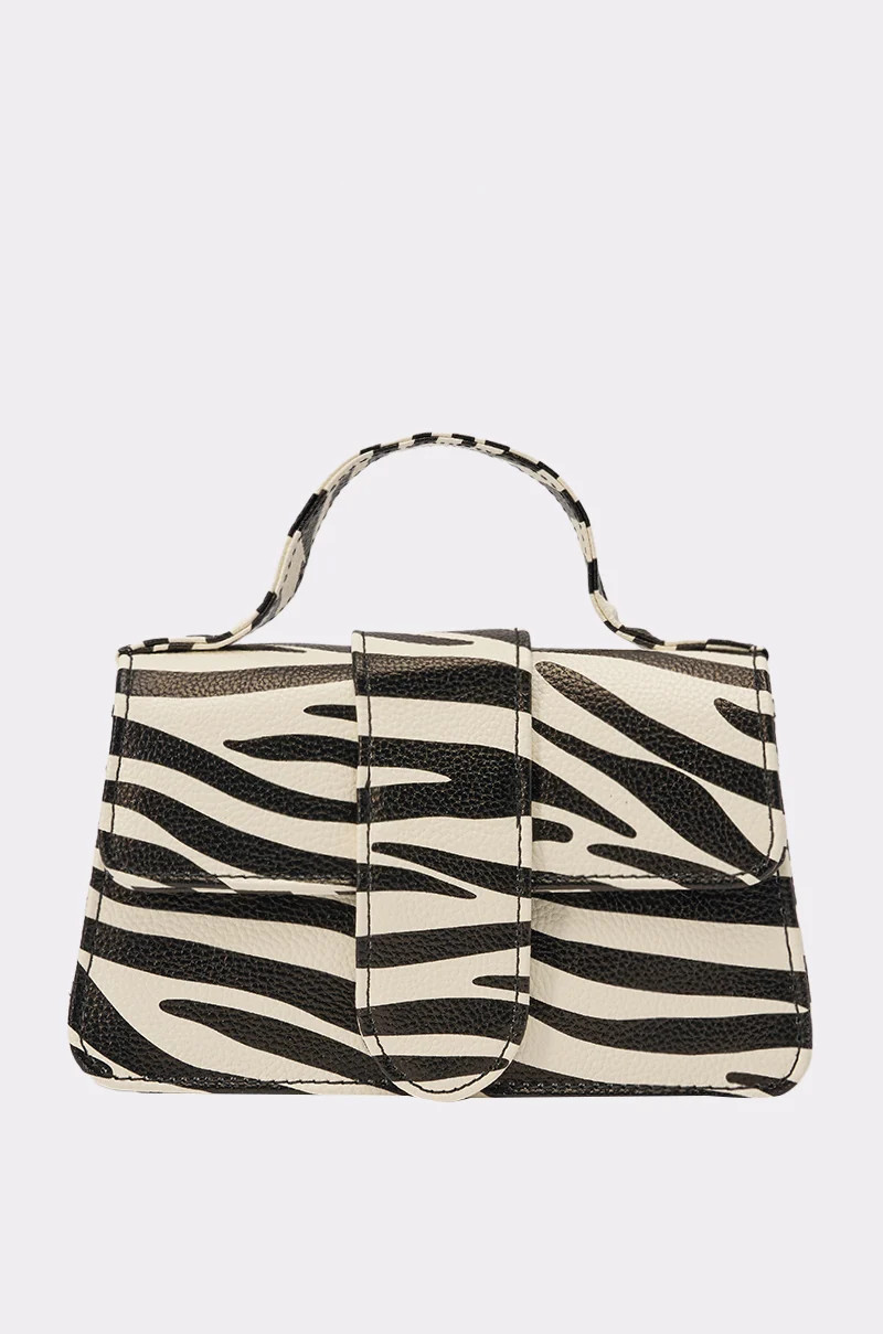 AKIRA Lets Get Wild Zebra Bag | Black | AKIRA