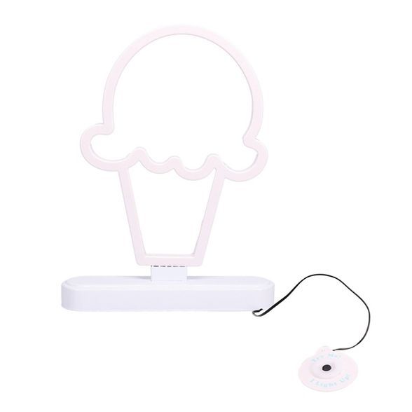 Faux Neon Sign Ice Cream Pink - Sun Squad™ | Target