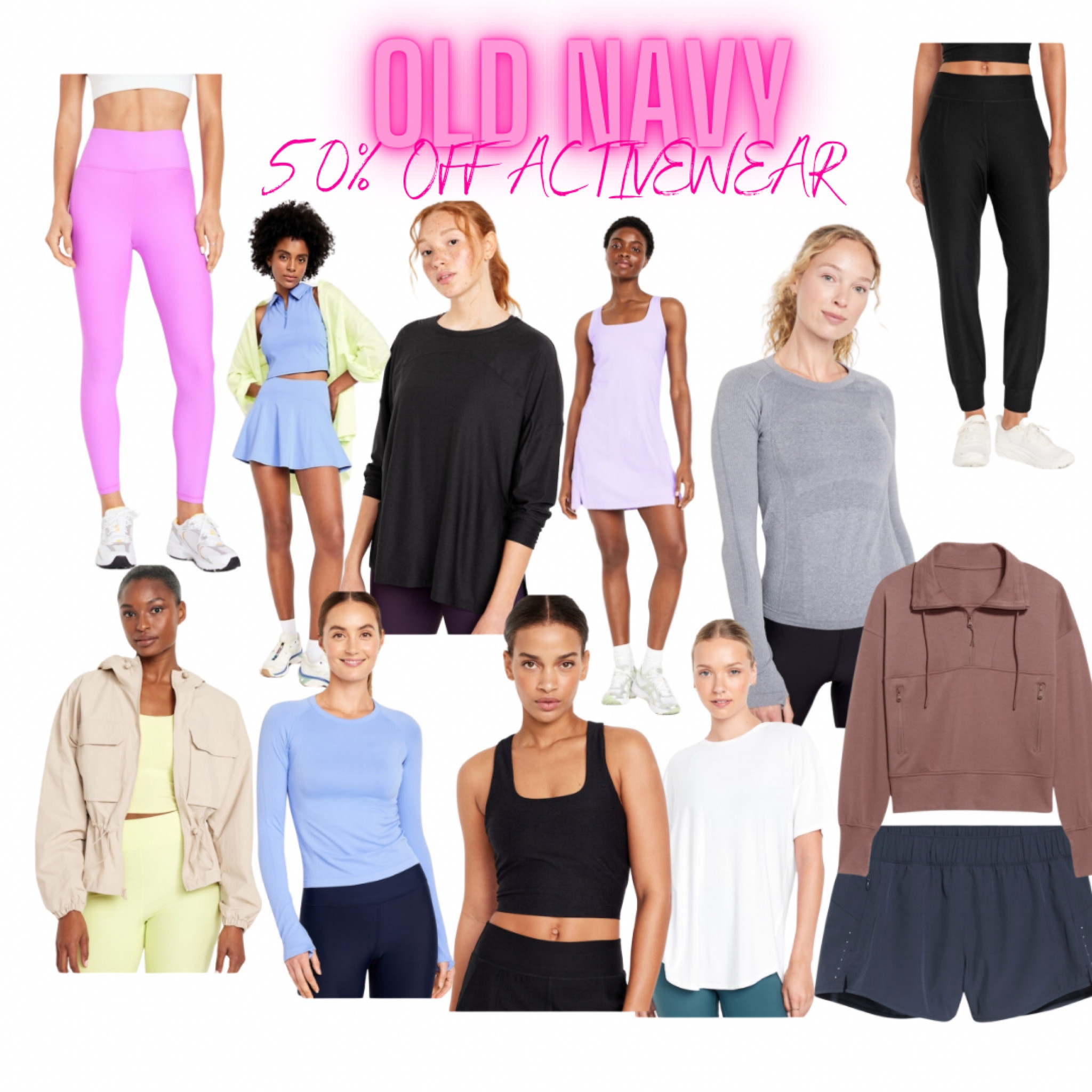 Old navy has 50% off activewear today and tomorrow! Stock up for yourself and for the family! So many fun things, but the spring colors are amazing! ☀️🥂

#LTKfamily #LTKsalealert #LTKfitness