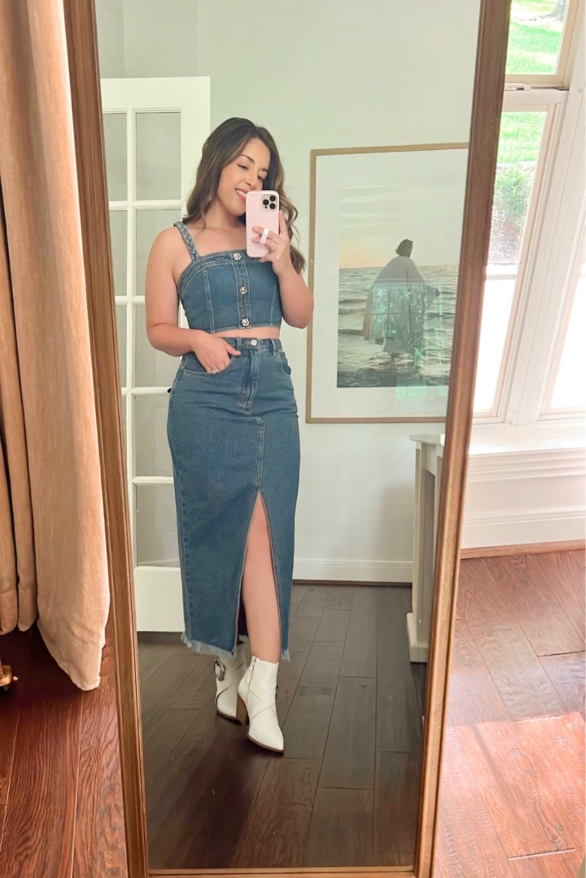 Looking for an adorable outfit for country concerts, rodeos or anything western? This cropped top and shirt are the cutest set! Great price from red dress and pairing with my old white boots that are sold out. They do have new ones similar linked below! 

#LTKtravel #LTKunder100 #LTKSeasonal