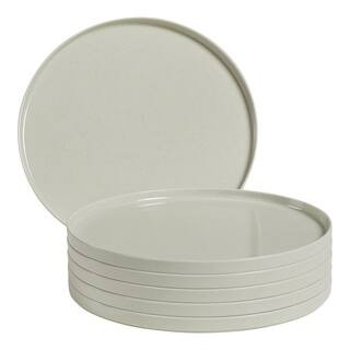 Trenblay Coupe Melamine Dinner Plates in Natural Beige (Set of 6) | The Home Depot