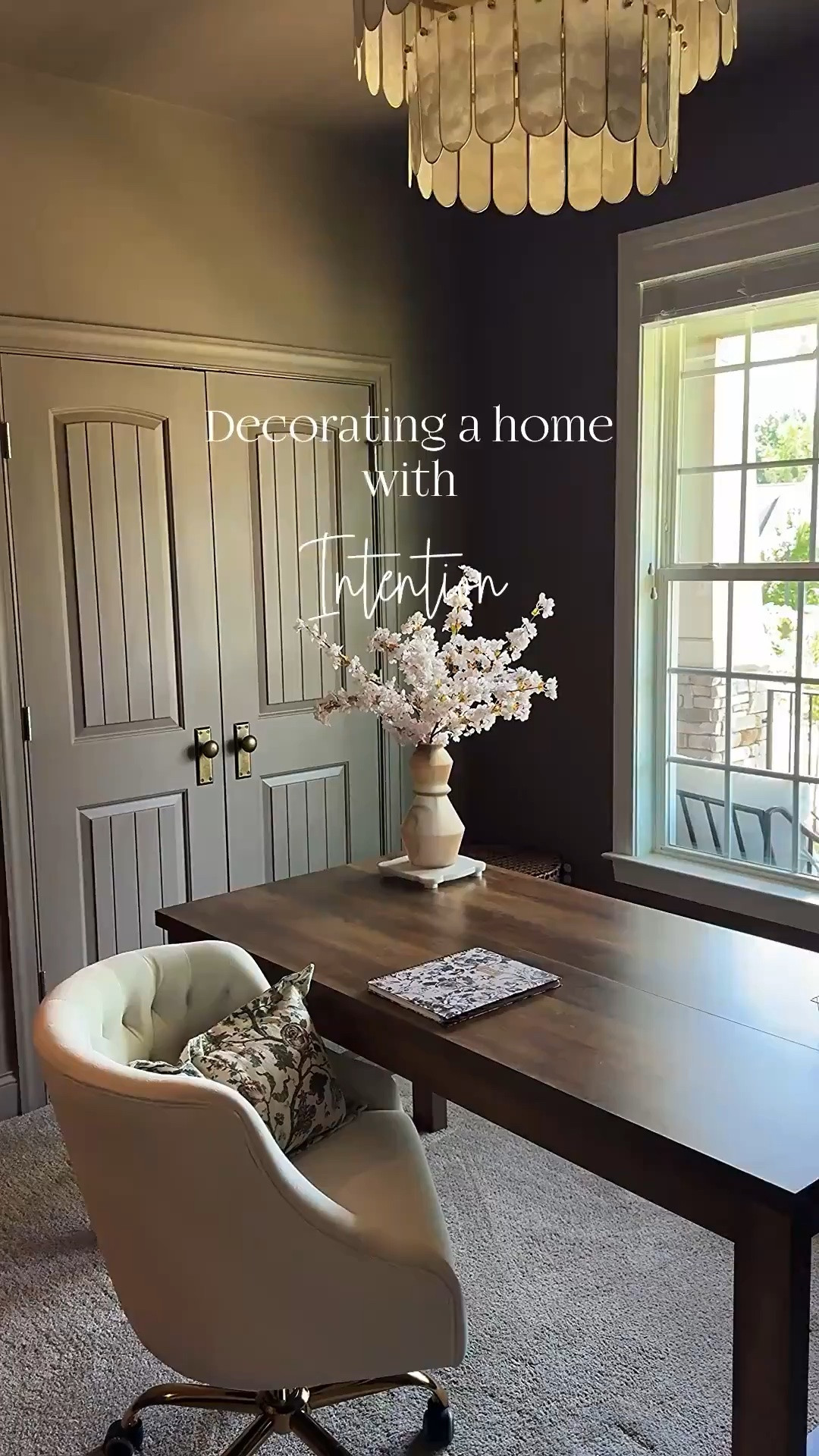Decorating with Intention!!
I’ve been trying to be more intentional with the pieces I’m bringing into my home. Pieces that tell a story and really resonate with me.

My study walls are color drenched with Porcini by Benjamin Moore.

Chandelier, desk, chair, horse art, Mopio Blake storage system, bookcases, dressers, office units, vases, spring stems, mortar, candle, matches, pedestal, marble sculpture, antique brass doorknob, cherry blossoms, record player, glass cylinder, mini vintage urn, matches, vintage washboard, olive oil bottle

#LTKHome #LTKSeasonal #LTKstorytime