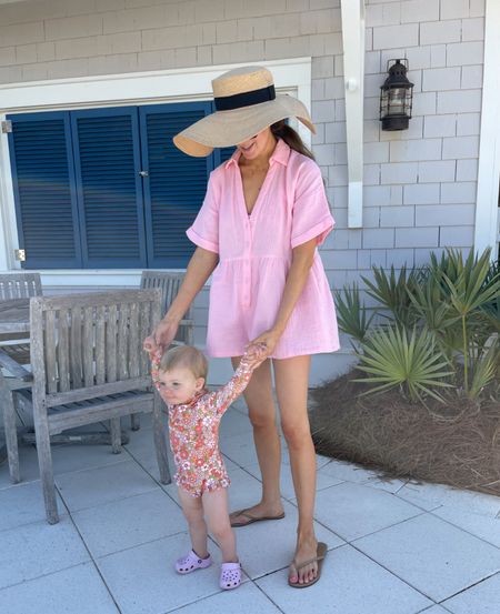 Pink cover up 💕 so cute and comfortable!

Pink, hat, flowy, baby, mom fit, flip flops, Amazon find

#LTKSeasonal #LTKSwim #LTKKids