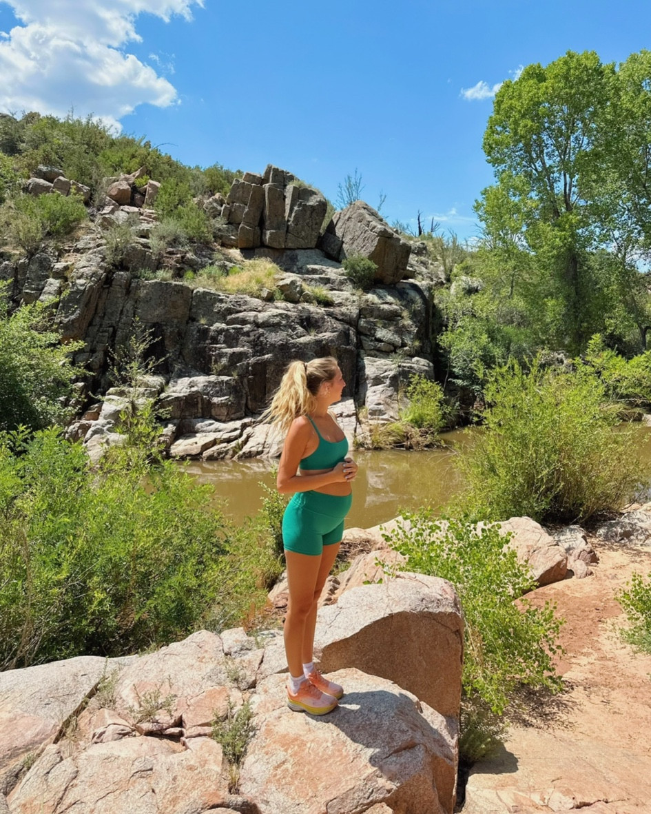 Bump fit on the go:) Wearing size 6 in this lulu fit

Lululemon, maternity, pregnancy, hike outfit, workout outfit, hokas 

#LTKBump #LTKActive #LTKFitness
