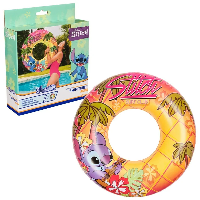 SwimWays Disney Stitch Swim Tube Pool Float, for Adults and Teens Age 14 & up | Walmart (US)