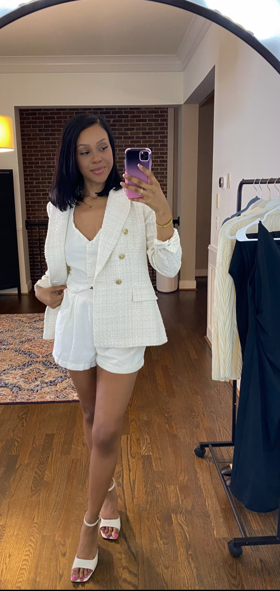 Cream tweed blazer outfit 😊🤍

#LTKworkwear #LTKstyletip #LTKSeasonal