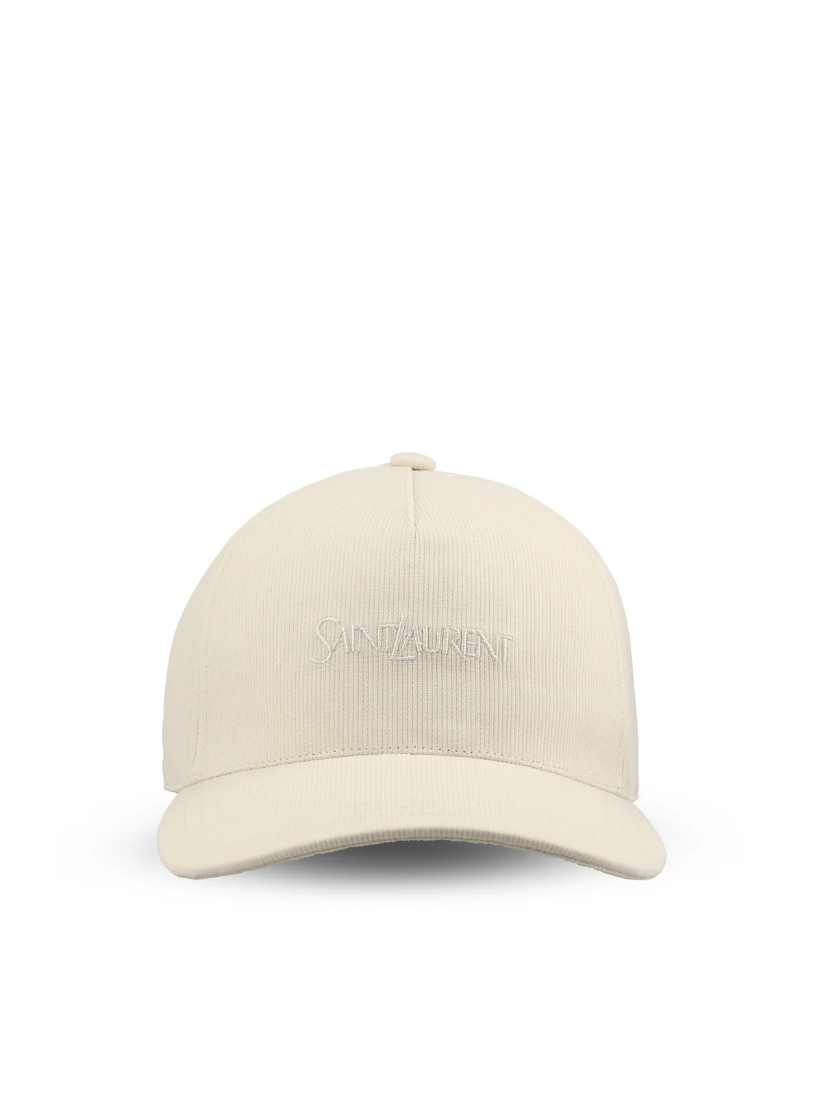 Saint Laurent Logo Embroidered Corduroy Baseball Cap | Cettire Global