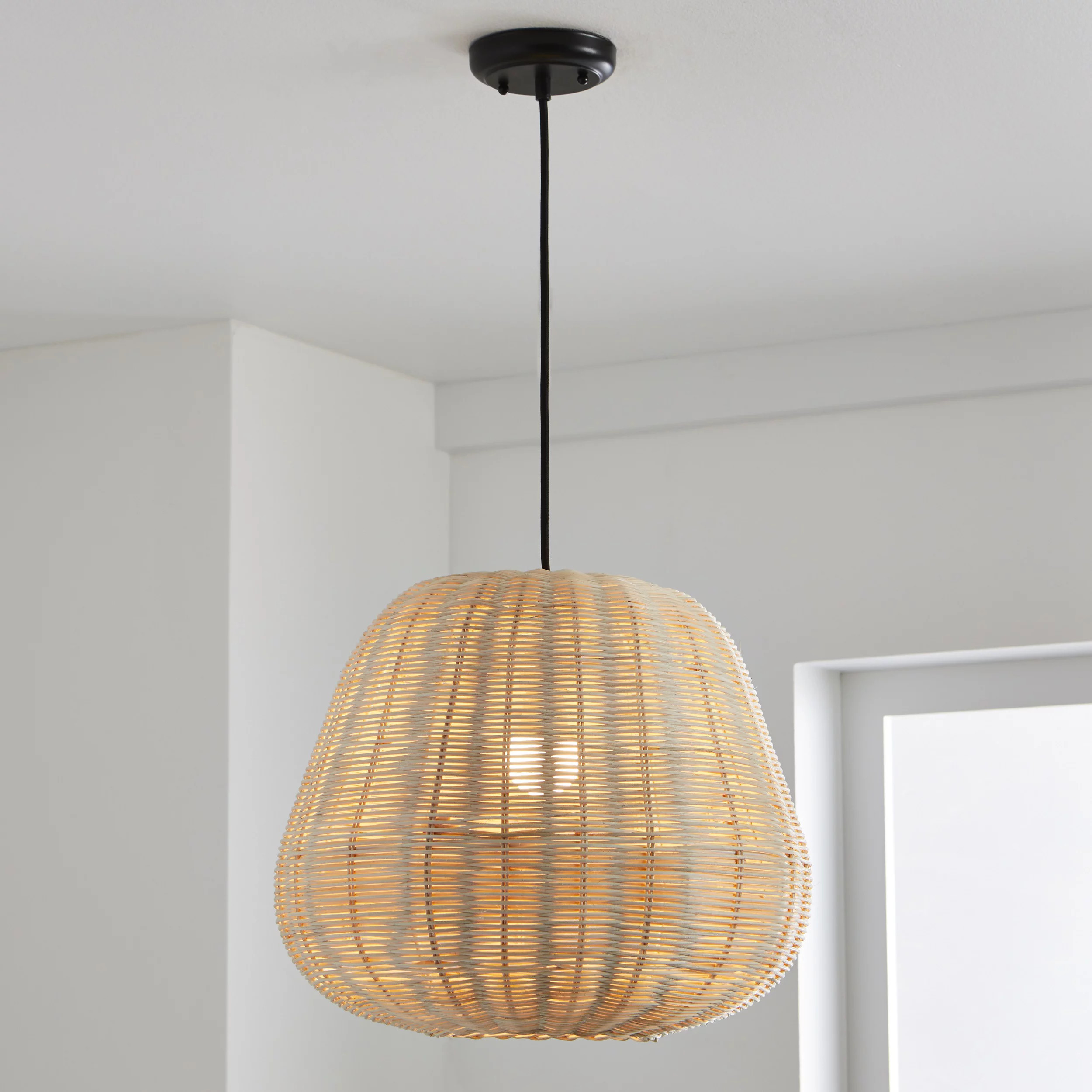 Better Homes & Gardens Woven Pendant Light 1 LED Light Bulb Included | Walmart (US)