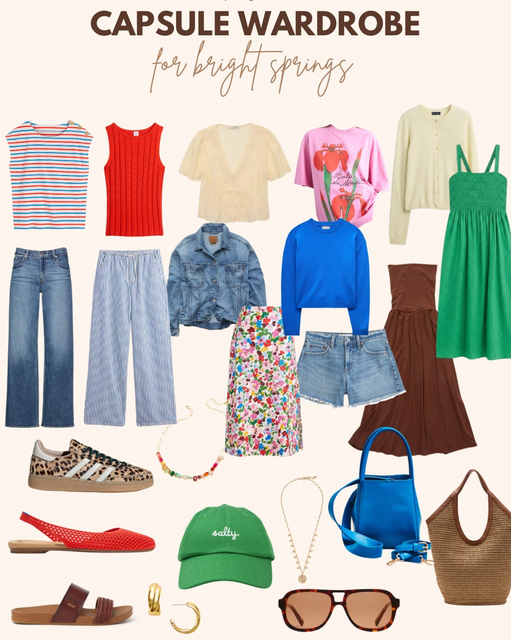 Outfit Inspo + Capsule Wardrobe for Bright Springs 

#LTKmomlife #LTKOver40 #LTKSeasonal