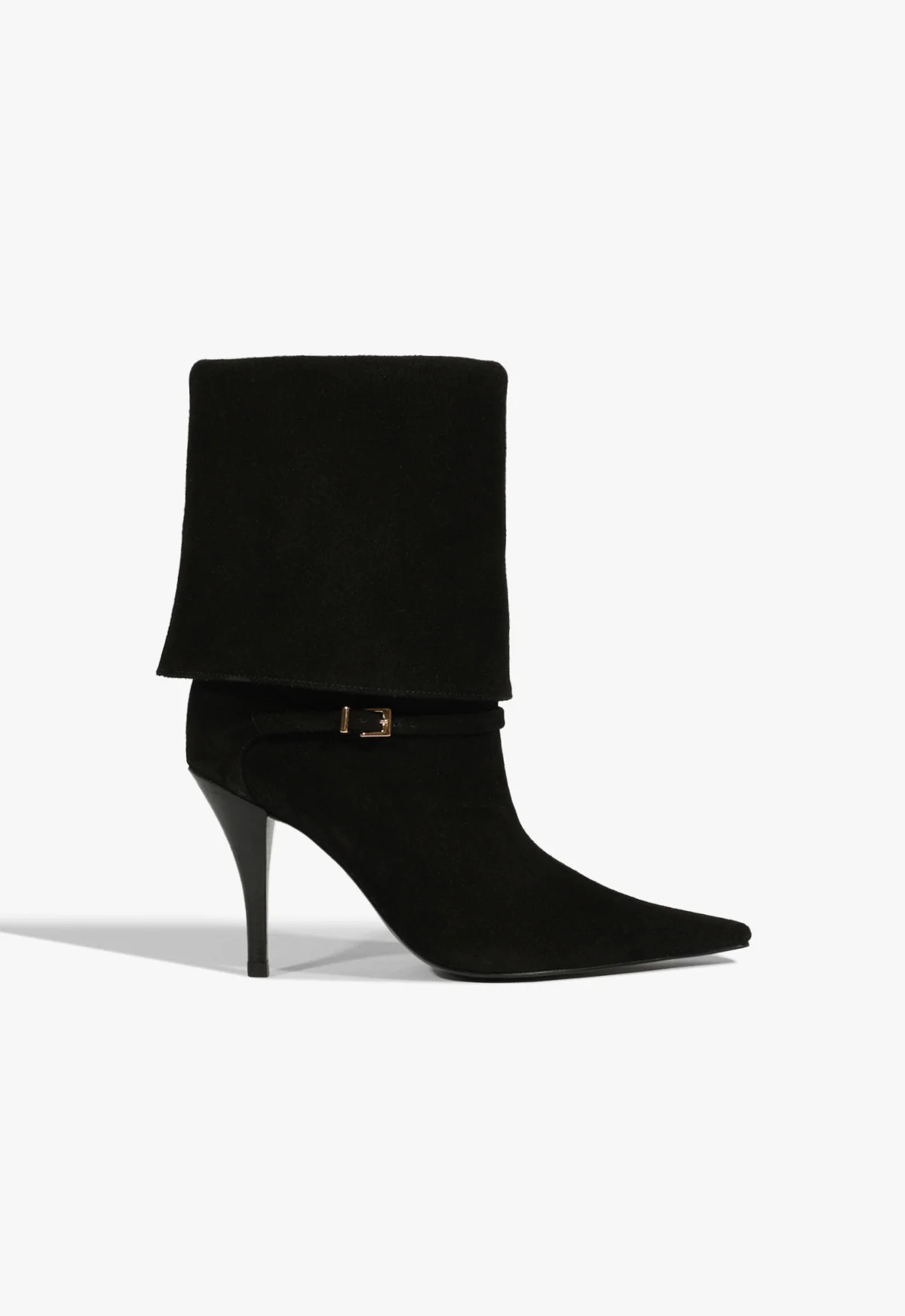 Black Suede Bootie Rudy Buckle | SCHUTZ | Schutz (US)