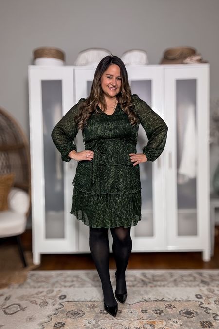Adorable long sleeve dress that would be so cute for holiday parties!

The sparkly green dress is so festive and affordable!

Use code AshleyAngashion to save 25% 

I’m wearing a size large

Christmas dress
Holiday dress
Amazon dress
Midsize 
Curvy
Size 12

#LTKHoliday #LTKSeasonal #LTKmidsize