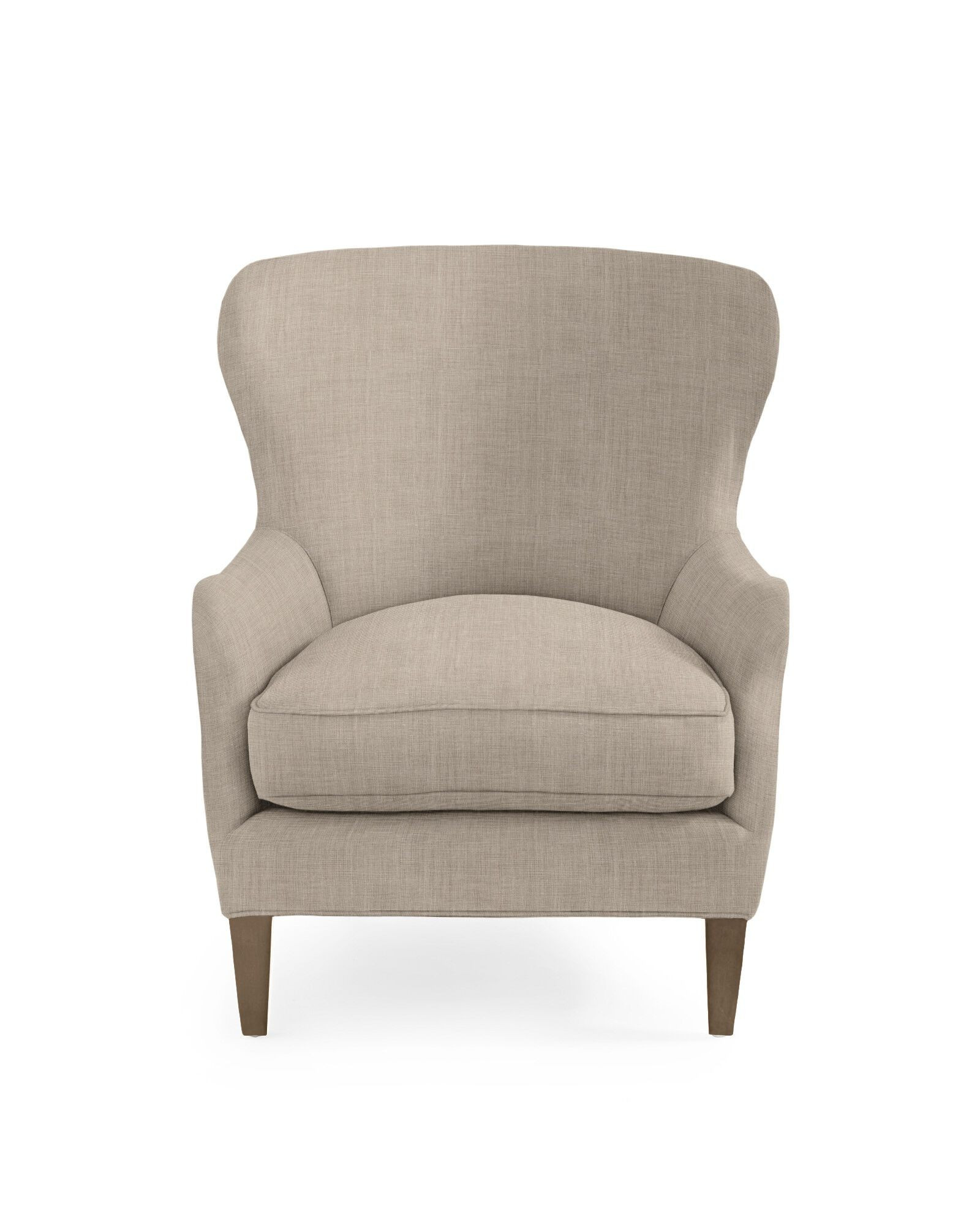 Thompson Wing Chair - Twine Washed Linen | Serena and Lily