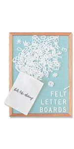 Felt Letter Board, 10x10in Changeable Letter Board with Letters White 300 Piece - Felt Message Bo... | Amazon (US)