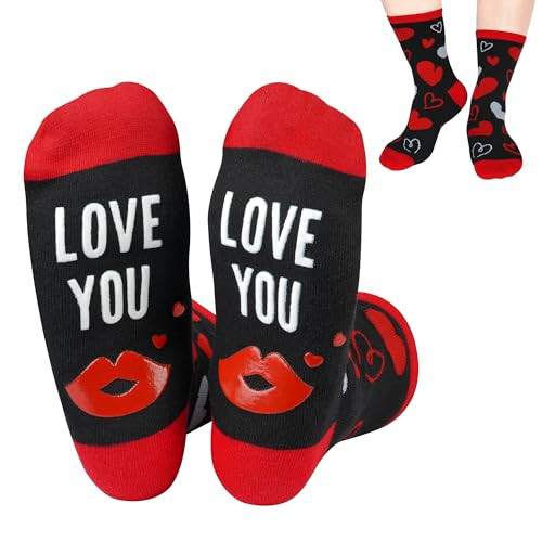 Kelool Valentines Day Socks Gifts for Him,Heart Socks for Men Women,Valentines Day Men Gifts for Kids Her Boys,Valentine Gift for Husband Wife Boyfriend Girlfriend | Amazon (US)