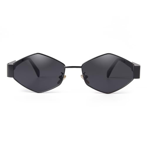 SDINM Hexagon Sunglasses for Women Retro Vintage Gold Metal Geometric Sun Glasses Shades UV Protection | Amazon (US)