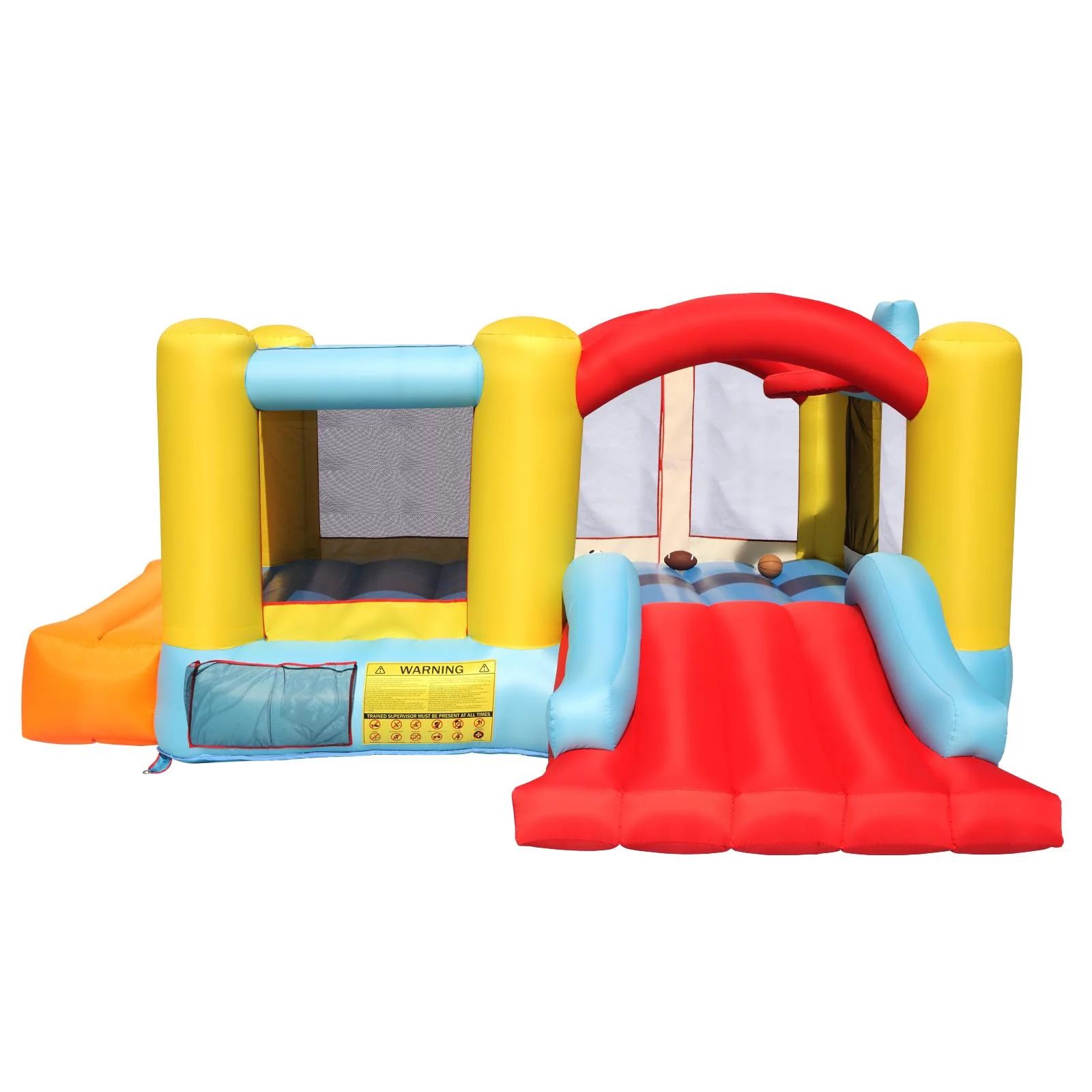 Zimtown Air Inflatable Castle Jumper Bounce House Room for Kids Without Blower - Walmart.com | Walmart (US)