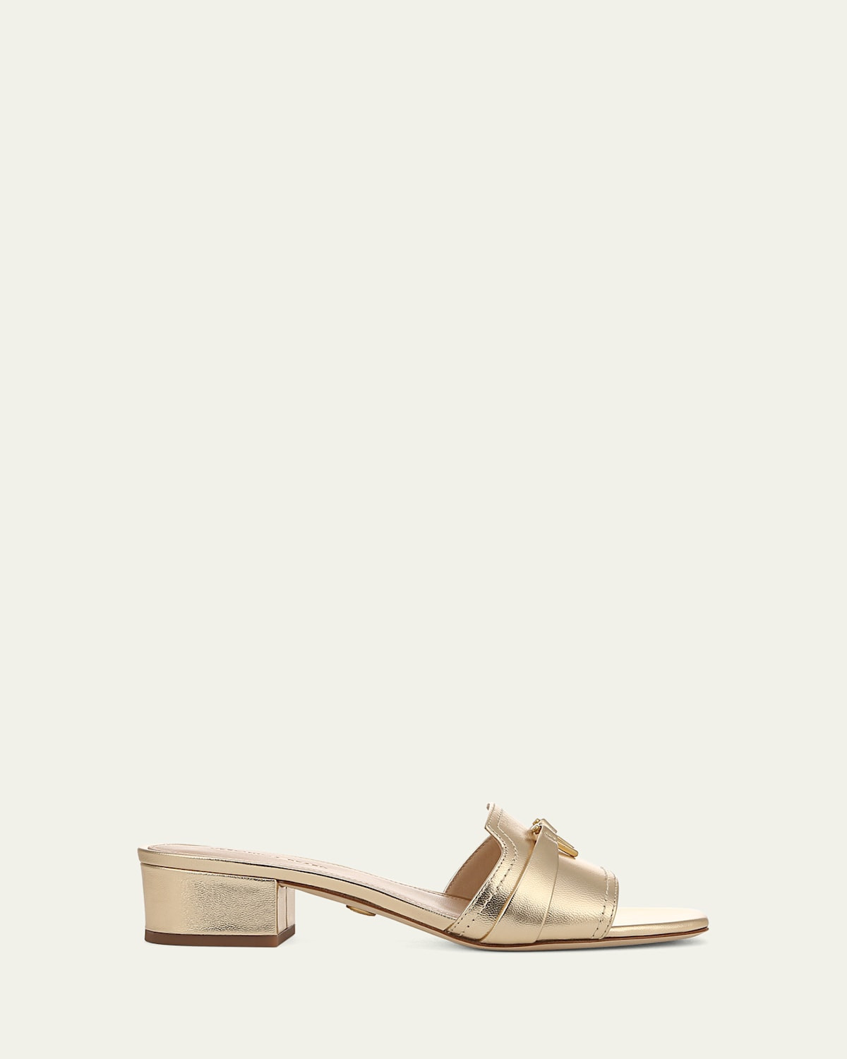 Annette Metallic Medallion Mule Sandals | Bergdorf Goodman