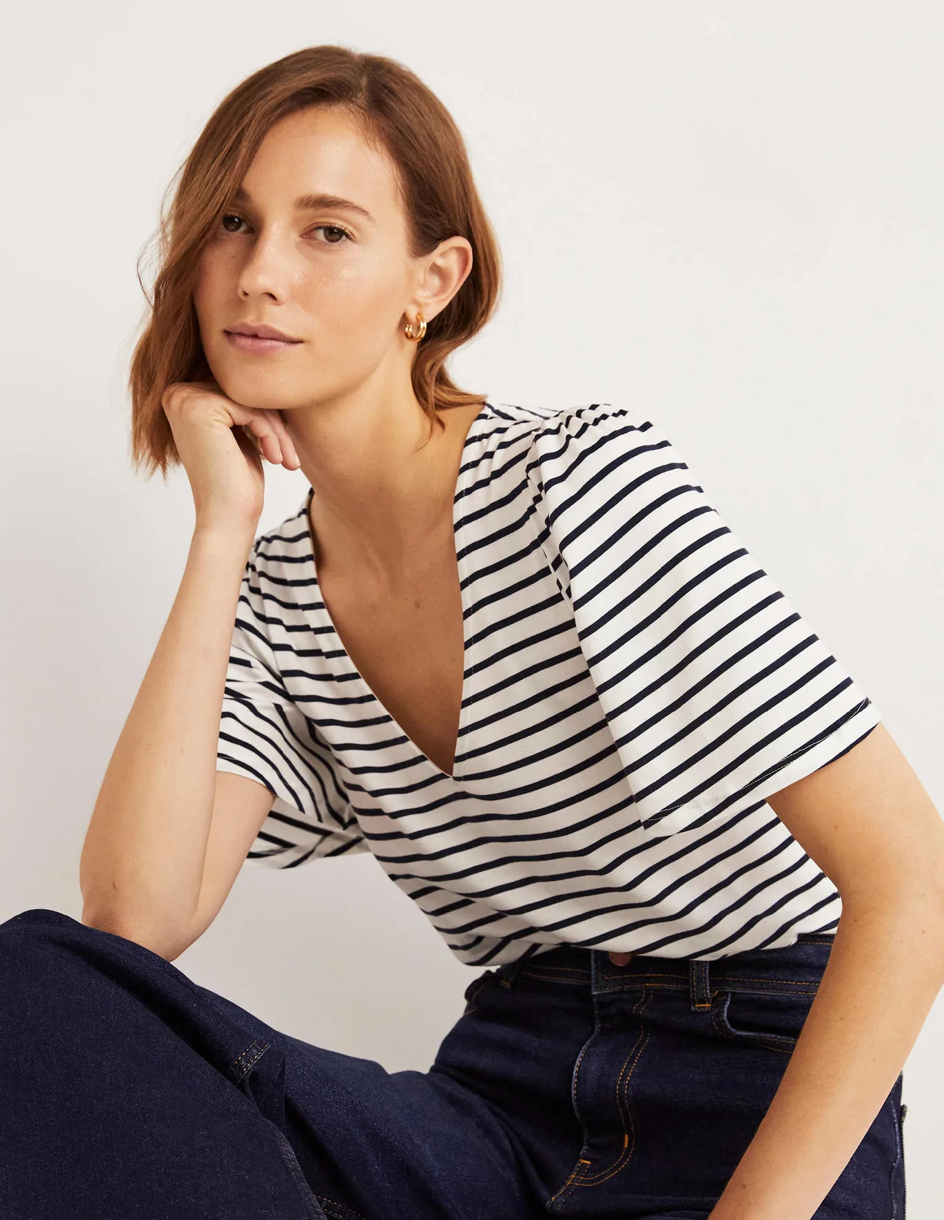 Supersoft Flutter Sleeve Top | Boden (UK & IE)