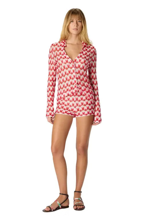Missoni Hot Pants In Viscose With Floral Pattern in Red Multi at Nordstrom, Size 42 It | Nordstrom