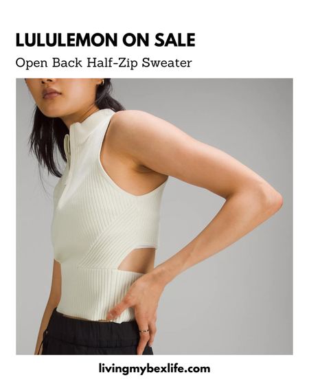 New lululemon on sale, we made too much, markdown 

Open Back Half Zip Sweater 

#LTKActive #LTKFitness #LTKSaleAlert