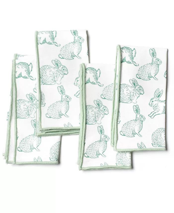 Coton Colors by Laura Johnson Rabbit Sage Napkin Set/4 & Reviews - Table Linens - Dining - Macy's | Macys (US)