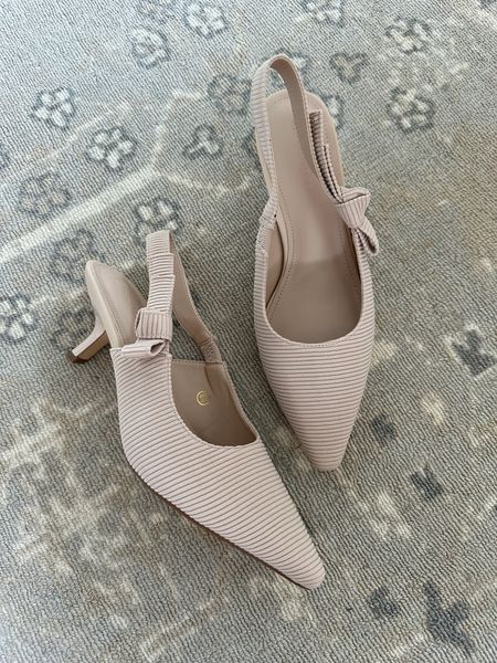 Looking for a cute and comfortable but affordable work heel?? These from Amazon are so good! Run TTS. Workwear // work shoes // summer shoes // summer heels // neutral heel // sling back heels // Amazon shoes // Amazon finds // comfortable shoes // comfortable heels // wedding guest heels

#LTKSeasonal #LTKFindsUnder50 #LTKWorkwear
