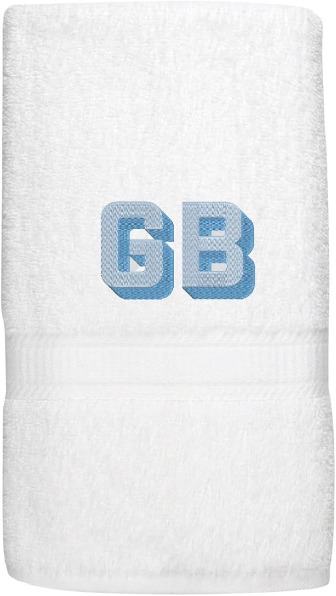 Personalized Guest Towel Set – Monogrammed White Bath & Hand Towels, Standard or Deluxe Cotton ... | Amazon (US)