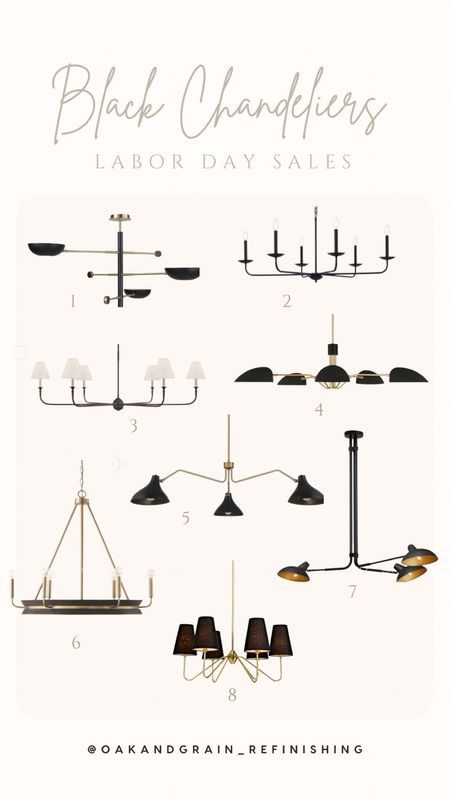 Black chandeliers//modern chandelier// transitional lighting//ceiling light // black ceiling lights

#LTKhome