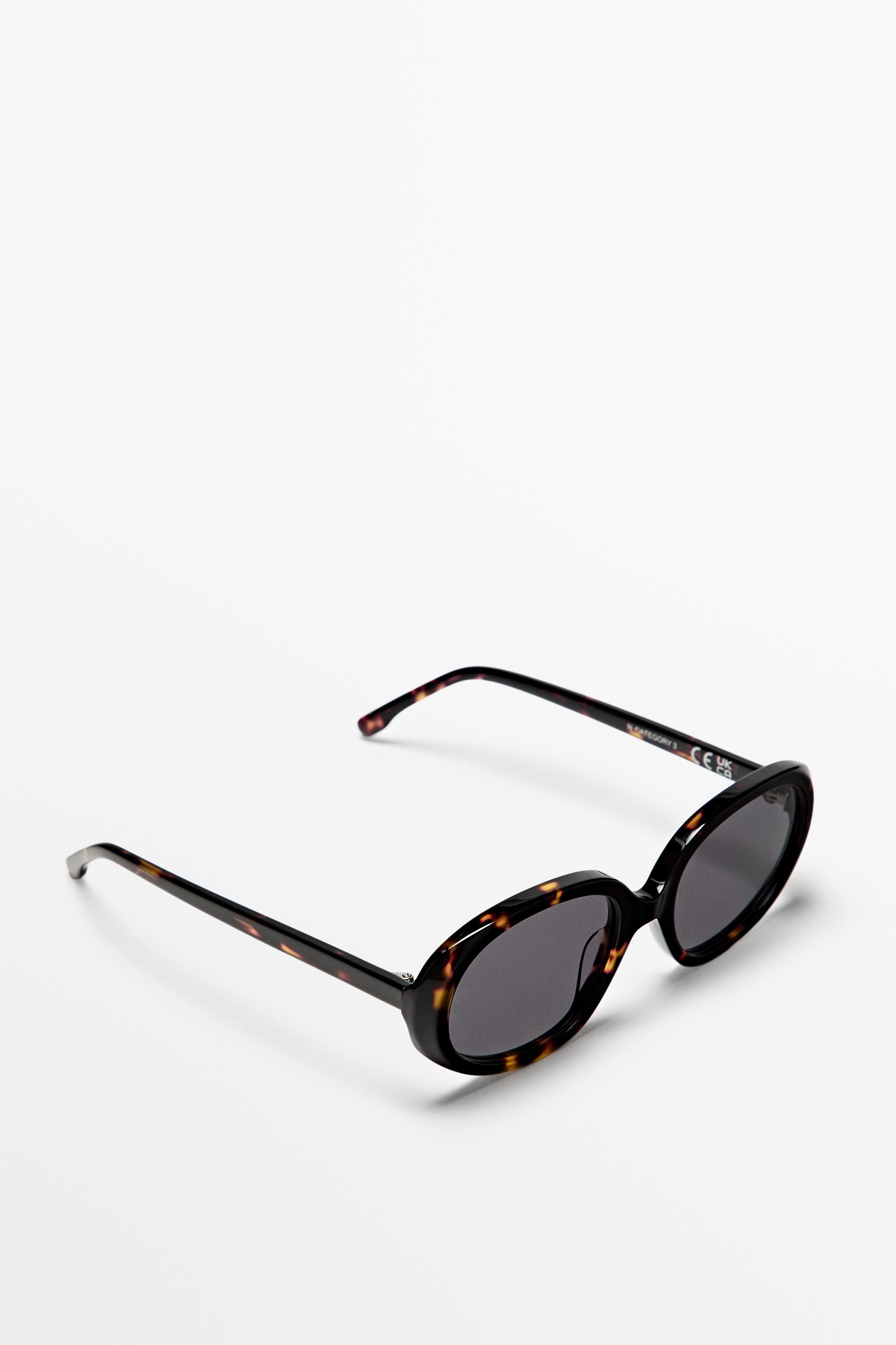 Ovale Sonnenbrille in Schildpattoptik | Massimo Dutti DE