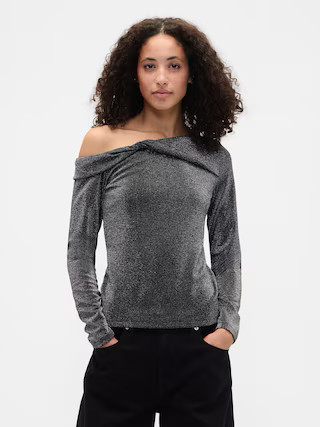 Stretch One-Shoulder Top | Gap Factory