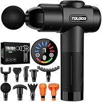 TOLOCO Massage Gun, Deep Tissue Back Massage for Athletes for Pain Relief, Percussion Massager wi... | Amazon (US)