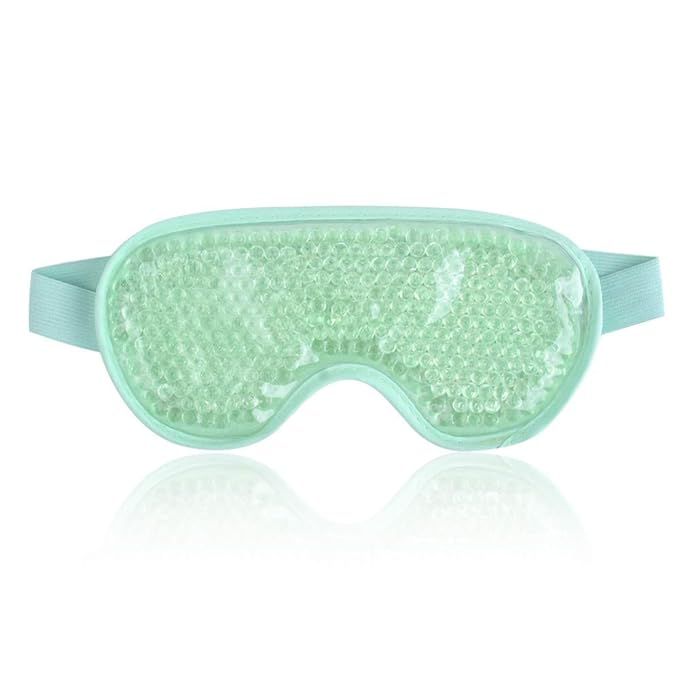 NEWGO Cooling Gel Eye Mask Reusable Cold Eye Mask for Puffy Eyes, Eye Ice Pack with Soft Plush Ba... | Amazon (US)