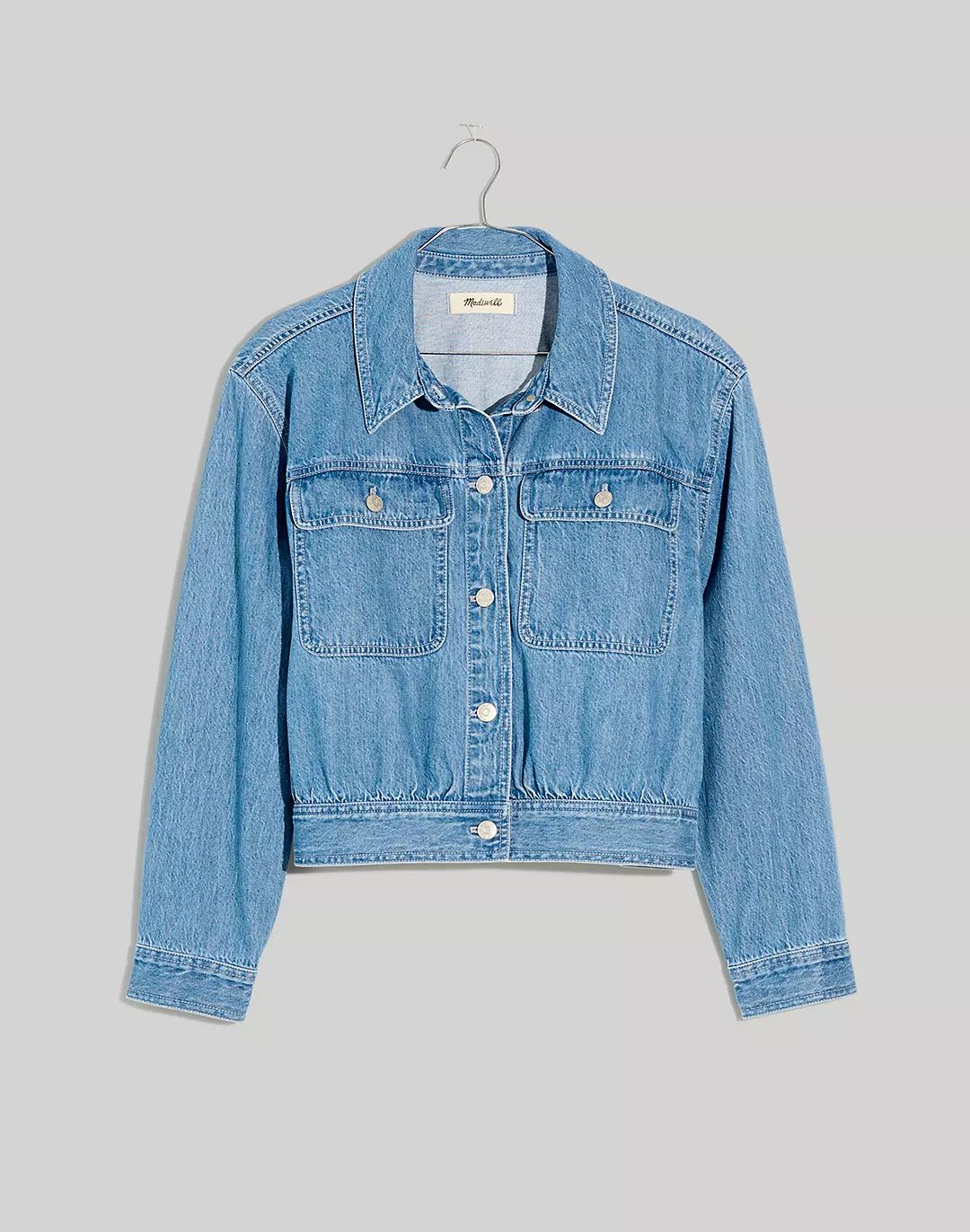 Crop Jean Jacket in Dursett Wash | Madewell