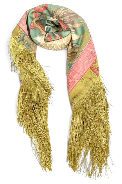 Magical Moments Chartreuse Square Scarf | The Willow Tree