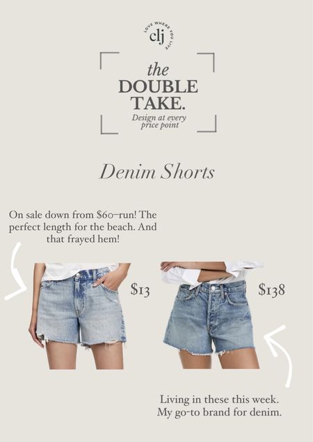The Double Take: Denim Shorts 

#LTKtravel #LTKfit