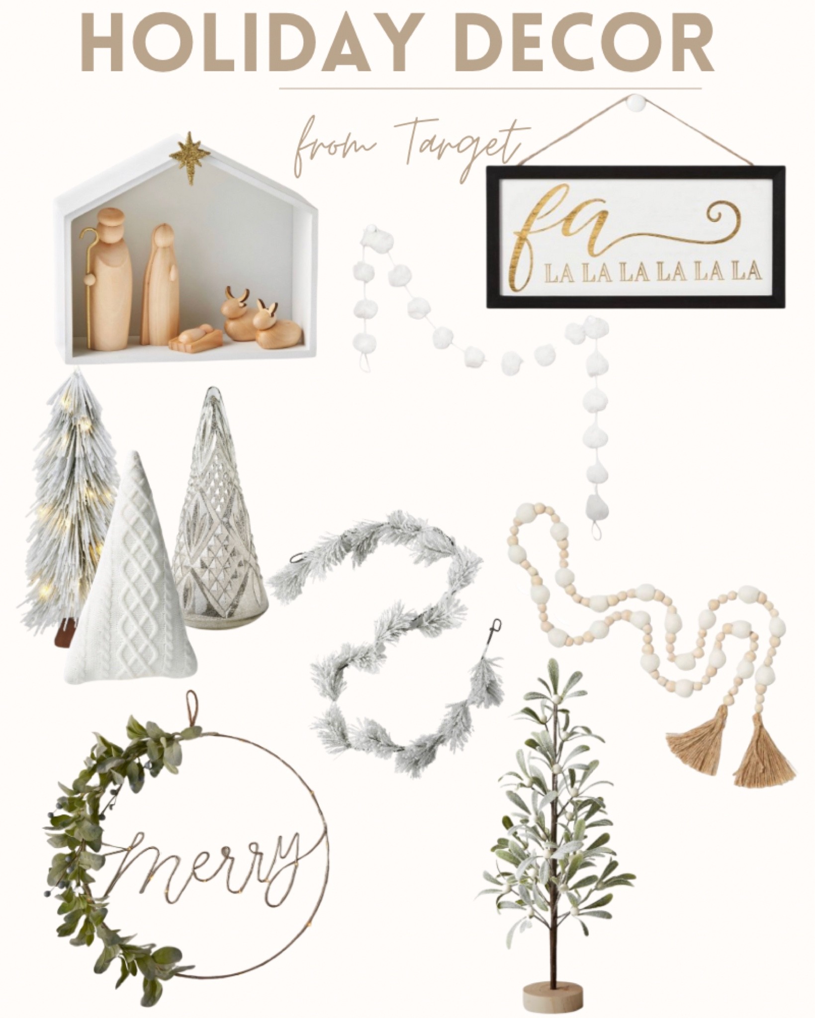  Christmas and holiday home decor from target wondershop. Neutral Christmas decorations.

#LTKhome #LTKHoliday #LTKSeasonal