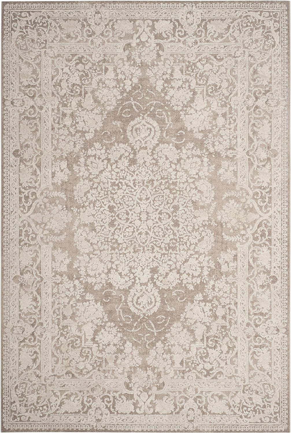 Safavieh Reflection Collection RFT664A Vintage Distressed Area Rug, 4' x 6', Beige / Cream | Amazon (US)