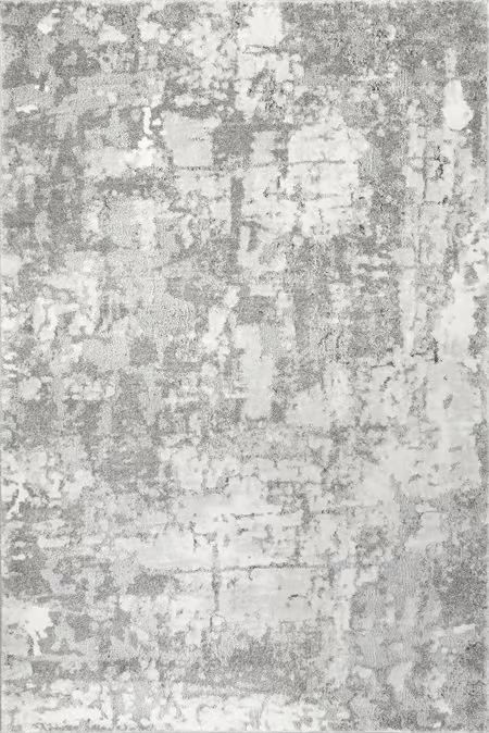 Silver Muddled Abstract 8' x 10' Area Rug | Rugs USA