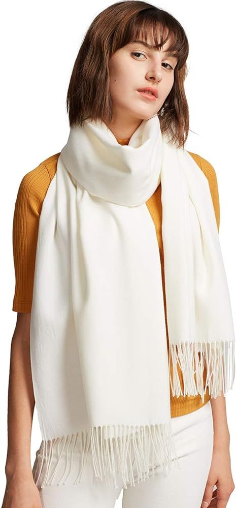 Womens Large Soft Cashmere Feel Pashmina Shawls Wraps Light Scarf | Amazon (US)