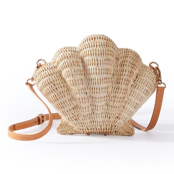 Wicker Shell Crossbody | Mark and Graham