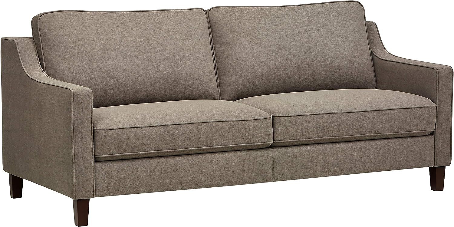 Amazon Brand – Stone & Beam Blaine Modern Sofa Couch, 79.5"W, Light Grey | Amazon (US)